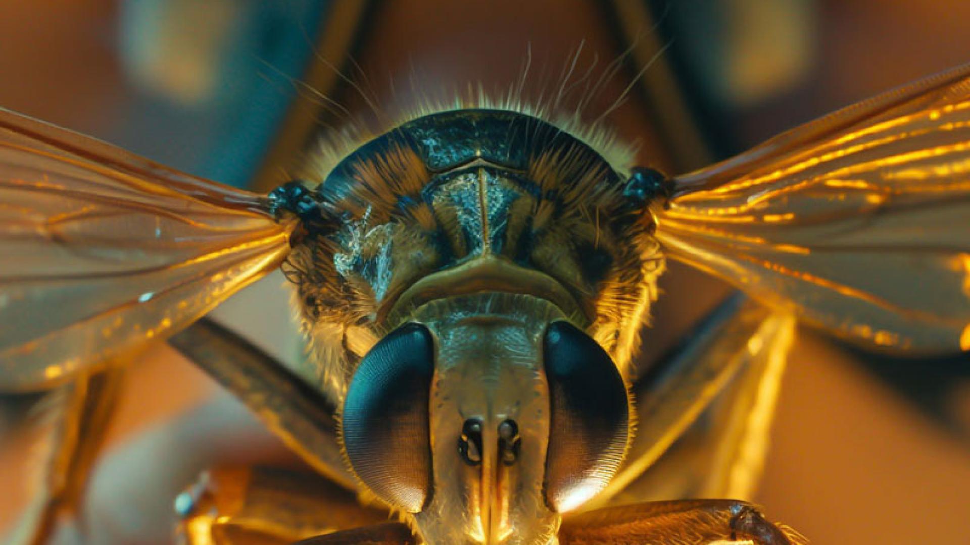 Girl holding insect