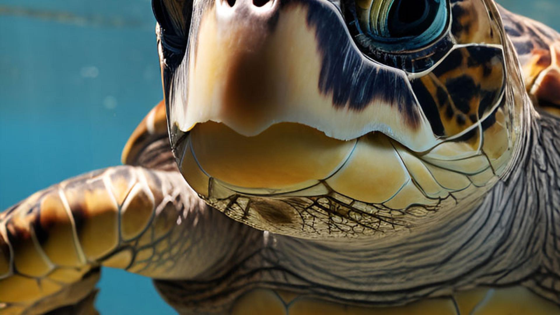 Turtle swimming