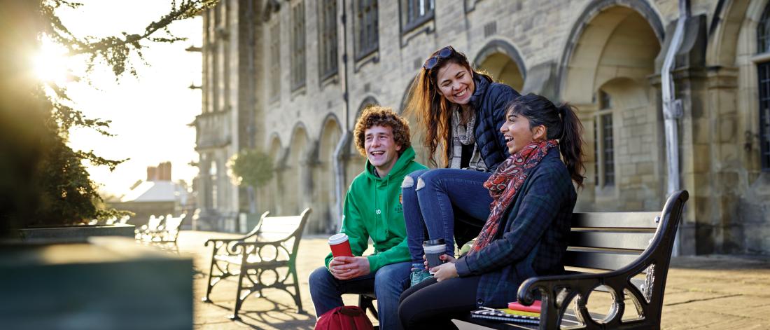 Students on the terrace