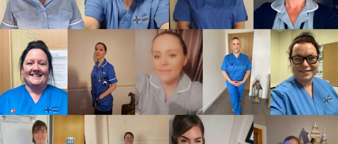 12 thumbnail images of healthcare assistants