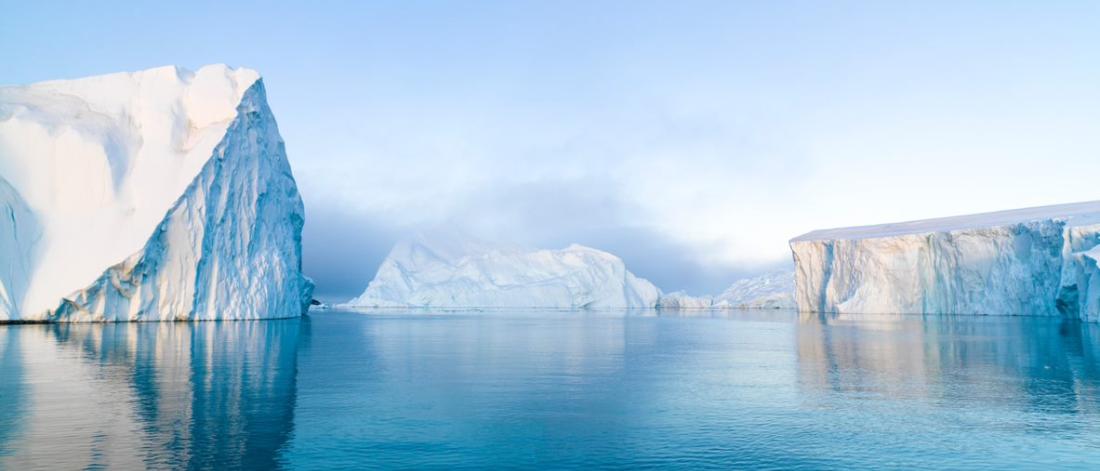 Icebergs in the Artic