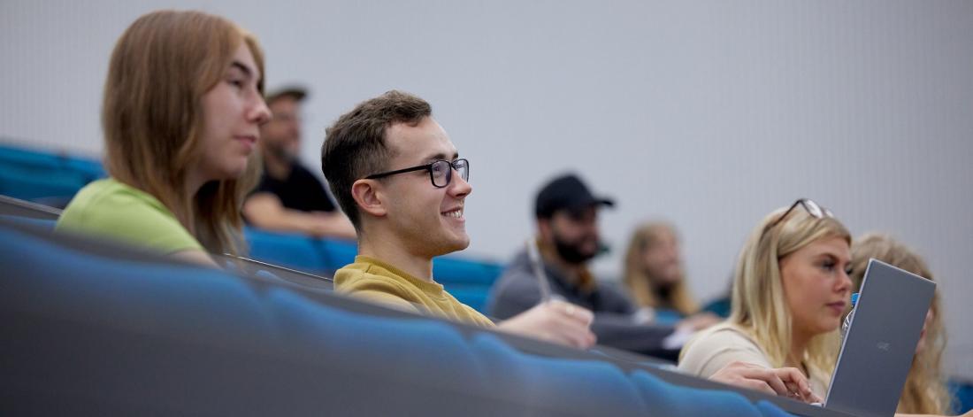 Students in a lecture hall