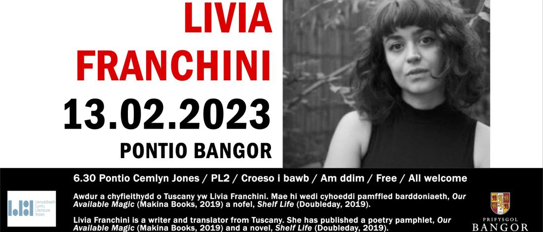 an event poster of Y Llechan Livia Franchini 