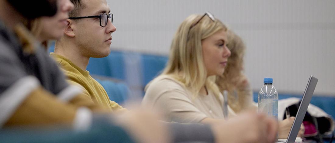 Students sitting in a lecture