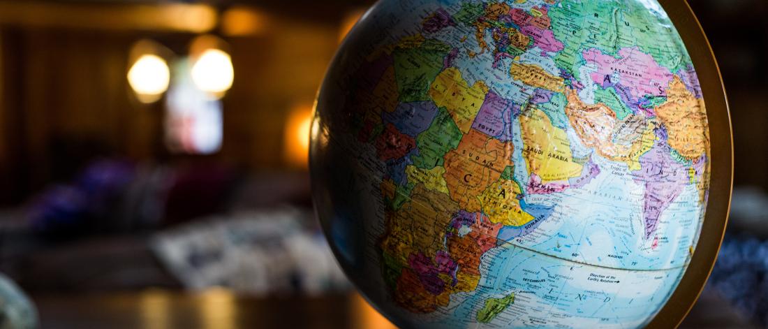 Globe on a stand