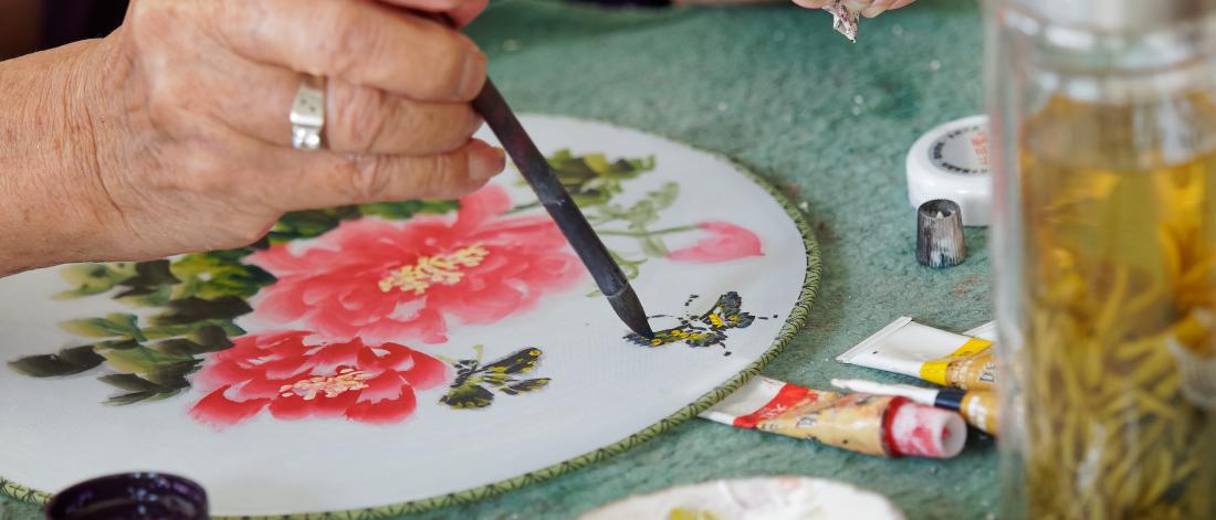 Painting Chinese Hand Fan