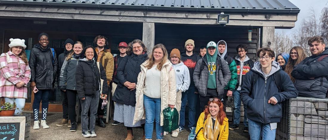 Group of students at Penrhyn Castle