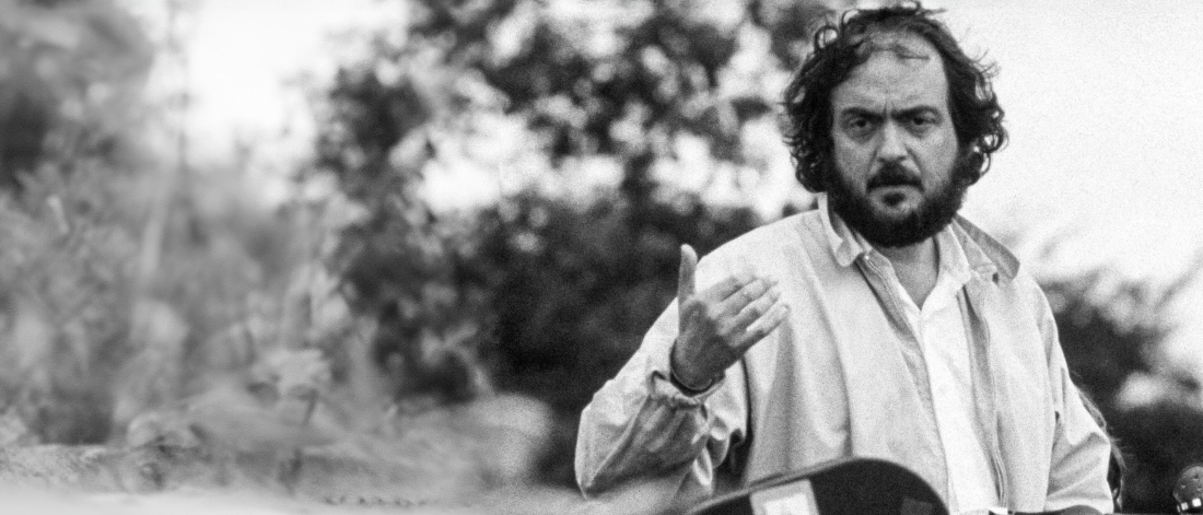 Kubrick on the set of Barry Lydon