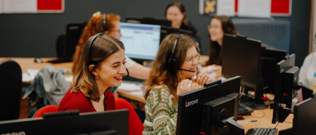 Our Telethon student callers during Spring 2024 campaign