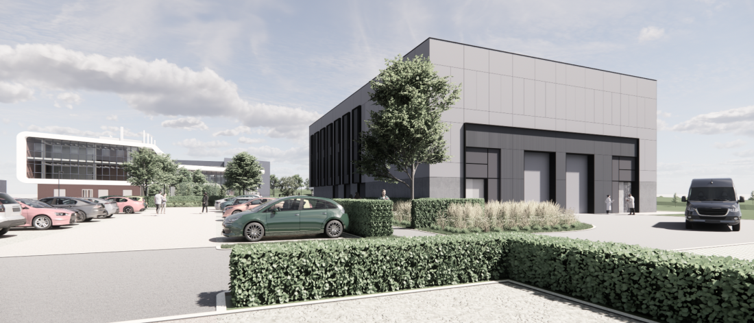 Sketch of second science park building on Anglesey