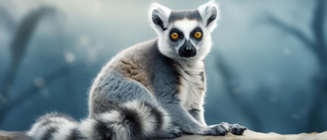 Captive lemur