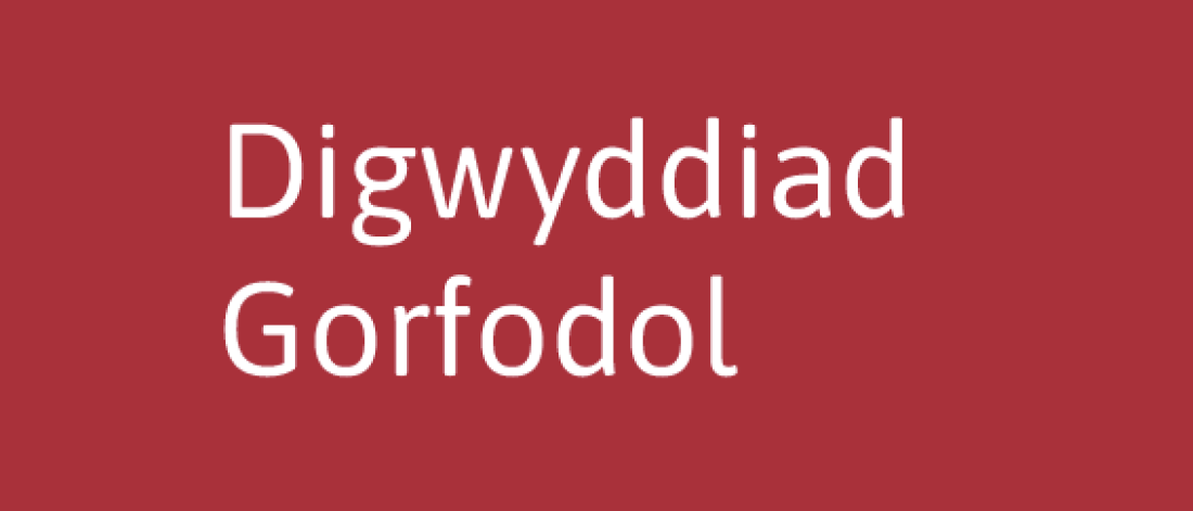 Digwyddiad Gorfodol. Mae pob digwyddiad sydd efo'r bloc coch hwn yn orfodol.