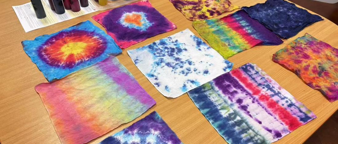 tie-dye workshop results