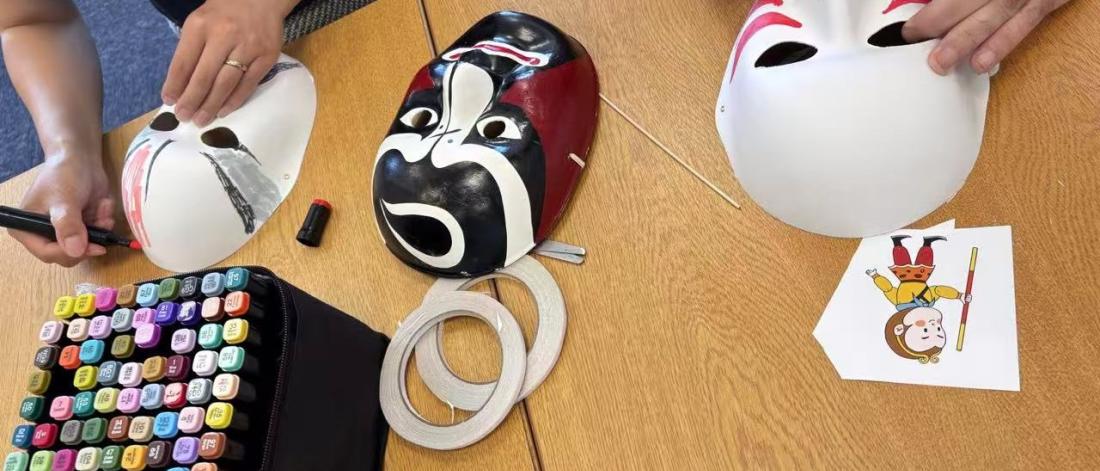 Beijing opera masks painting