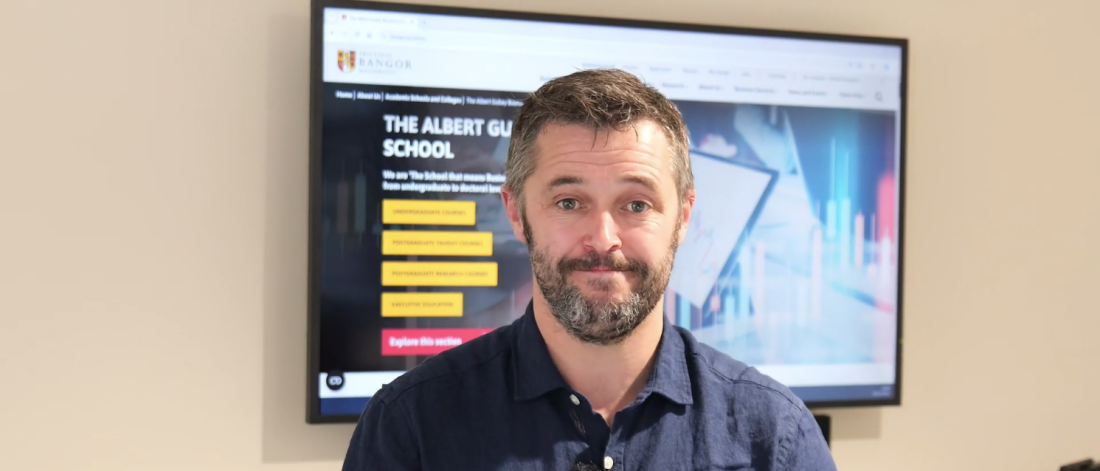 a headshot of Dr Gwion Williams, Senior Lecturer in Finance
