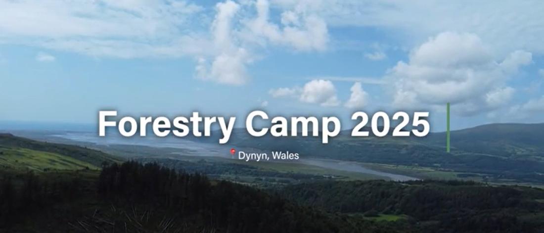 Forestry Camp 2025 video title screen