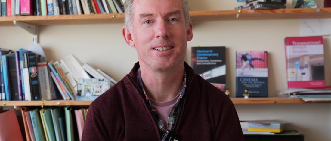 An image of Jonathan Ervine, lecturer in modern languages