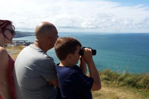 family sea-watching