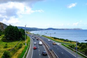 The A55 in North Wales