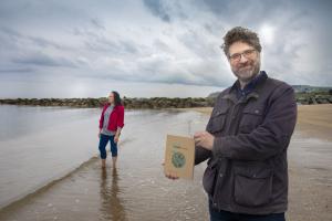 Oceanographers from the School of Ocean Sciences, Dr Yueng Dern Lenn and Dr Mattias Green