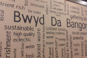 Bwyd Da Bangor text