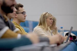 Students sitting in a lecture