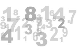 Numbers image background