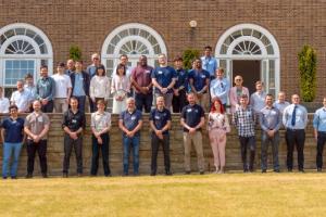 The delegates who attended this annual technical meeting outside Neuadd Reichel. (15.06.2023)