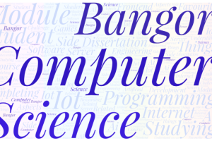 Banner image of word art for Bangor Computer Science