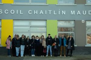 The group at Scoil Chaitlín Maude 