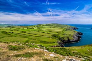 View of the coastal walk near Aberdaron, Lleyn Peninsula, North Wales UK