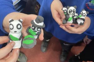 Panda workshop at Pemnachno school