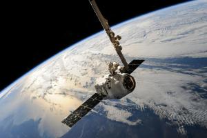 A satellite in space