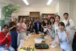 Group photo with zongzi 