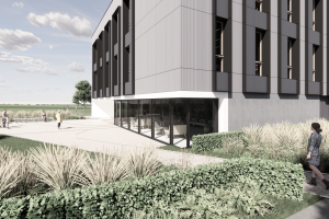 Entrance to second Science Park building on Angelsey 