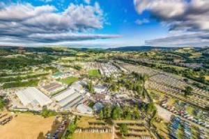 Aerial view of Royal Welsh Showground
