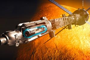 An image of a satellite in space
