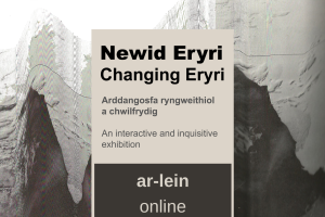 Poster for Newid Eryri, an online exhibition