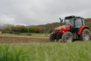 Tractor on a farm
