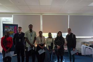 Group of students at the ABA careers fair