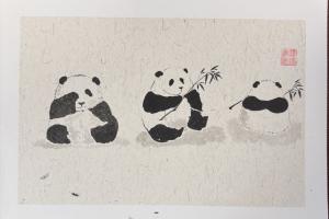 Panda painting
