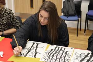 Bamboo paining workshop