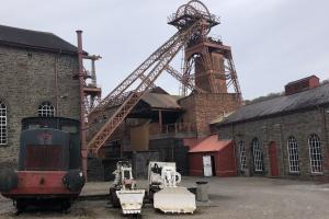 This is a picture of the Big Pit National Coal Museum, which is an industrial heritage museum in Blaenavon, Torfaen, Wales