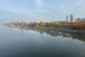 Over the Danube - walking to the conference