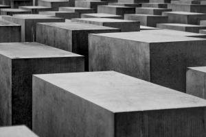 Picture of the  Holocaust Memorial in Berlin