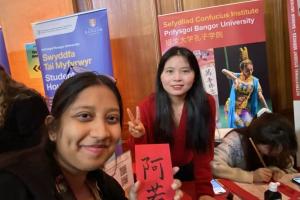 Serendipity - Student with calligraphy