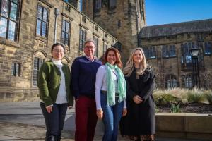 Members of a research project exploring how Generative Artificial Intelligence (Gen-AI) is currently being used or considered within businesses across Wales. 