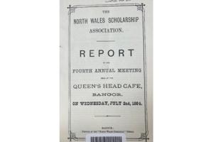Front cover of a report with writing in black 