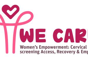 Logo for the We Care project - Women's Empowerment: Cervical Screening Access, Recover and Empathy