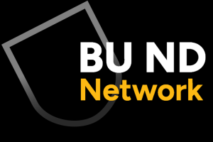 Black Background with white writing - BU ND Network